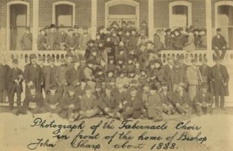 Tabernacle Choir members in Salt Lake City, Between 1883 – 1888